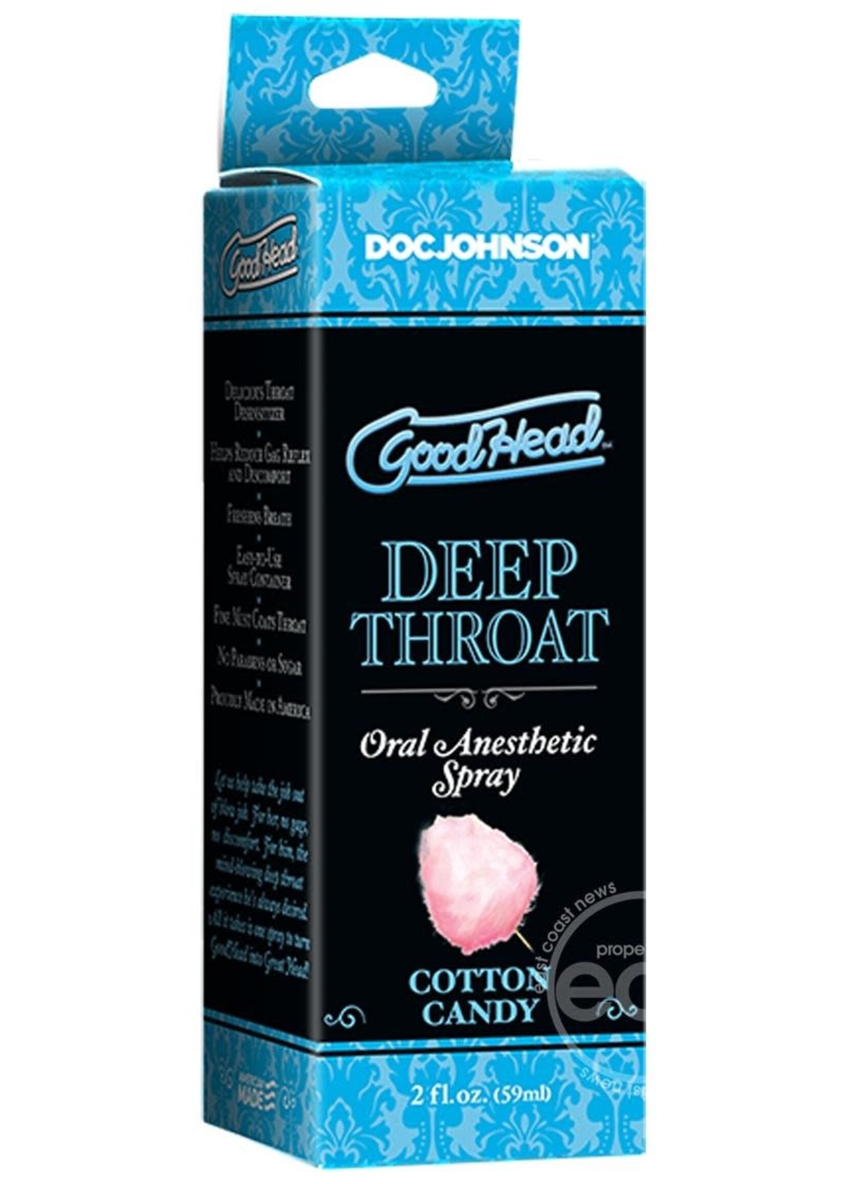 Doc Johnson Goodhead Deep Throat Spray Cotton Candy