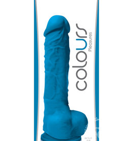 NSN Colours Pleasures - 5" Dildo - Blue