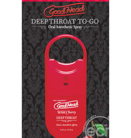 Doc Johnson Goodhead Deep Throat To Go Oral Anesthetic Spray Wild Cherry