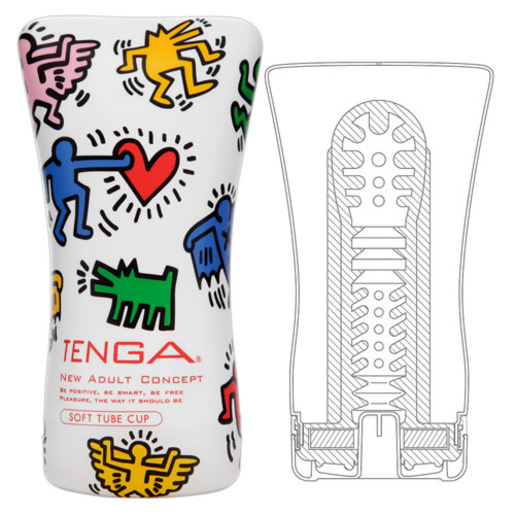 Tenga TENGA × Keith Haring Soft Case Cup