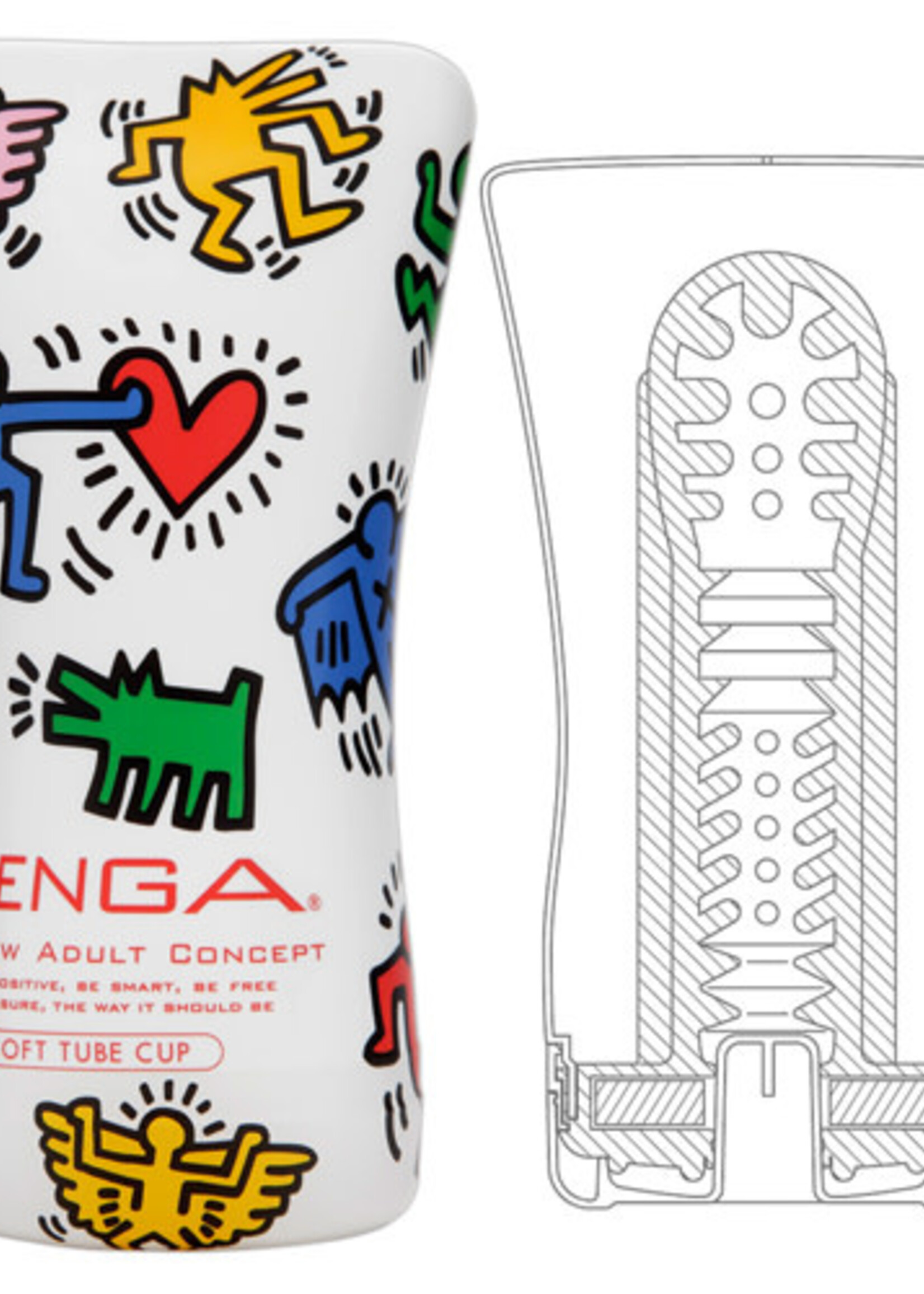 Tenga TENGA × Keith Haring Soft Case Cup