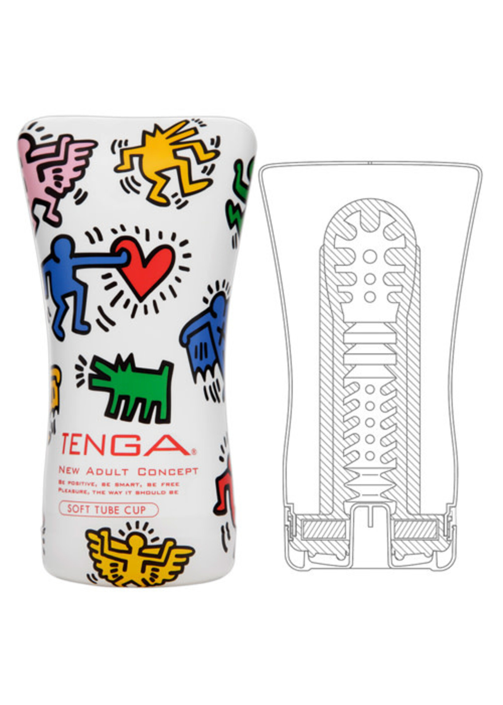 Tenga TENGA × Keith Haring Soft Case Cup