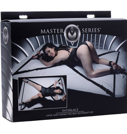 XR Brands Master Series Interlace Over and Under the Bed Restraint Set