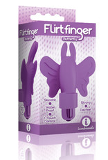 Icon Brands Flirt Finger Butterfly Finger Vibrator - Purple