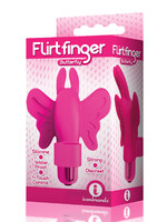 Icon Brands Flirt Finger Butterfly Finger Vibrator - Pink