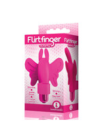 Icon Brands Flirt Finger Butterfly Finger Vibrator - Pink