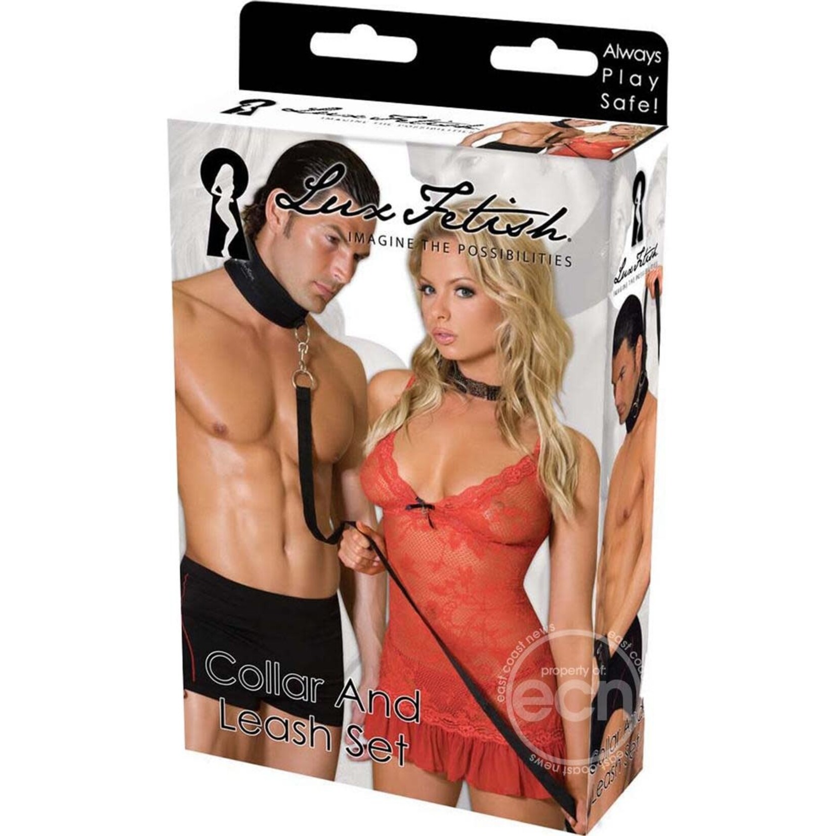 Lux Fetish Collar and Leash Set