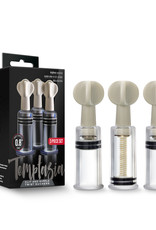 Blush Novelties Temptasia - Clit and Nipple Twist Suckers - Set of 3 - Clear