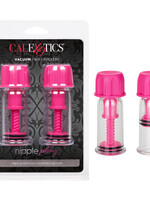 California Exotic Novelties Nipple Play Vacuum Twist Suckers - Pink
