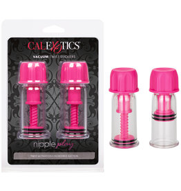 California Exotic Novelties Nipple Play Vacuum Twist Suckers - Pink
