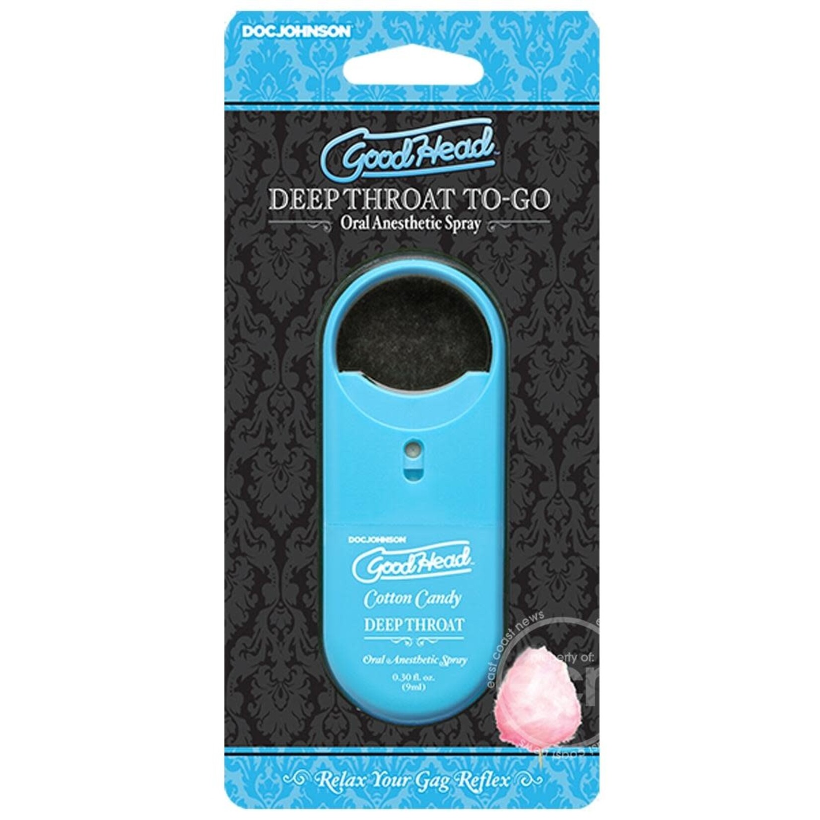 Doc Johnson Goodhead Deep Throat To Go Cotton Candy