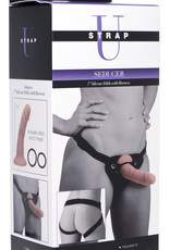 XR Brands Strap U Seducer 7 Inch Silicone Dildo With Harness