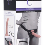 XR Brands Strap U Charmed 7.5 Inch Silicone Dildo With Harness