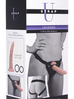 XR Brands Strap U Charmed 7.5 Inch Silicone Dildo With Harness