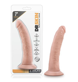 Blush Novelties Dr. Skin 7 Inch Cock W / Suction Cup - Vanilla