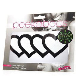 Eye Candy GLOW IN THE DARK HEARTS PASTIES