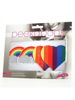 Eye Candy PRIDE GLITTER RAINBOWS AND HEARTS PASTIES