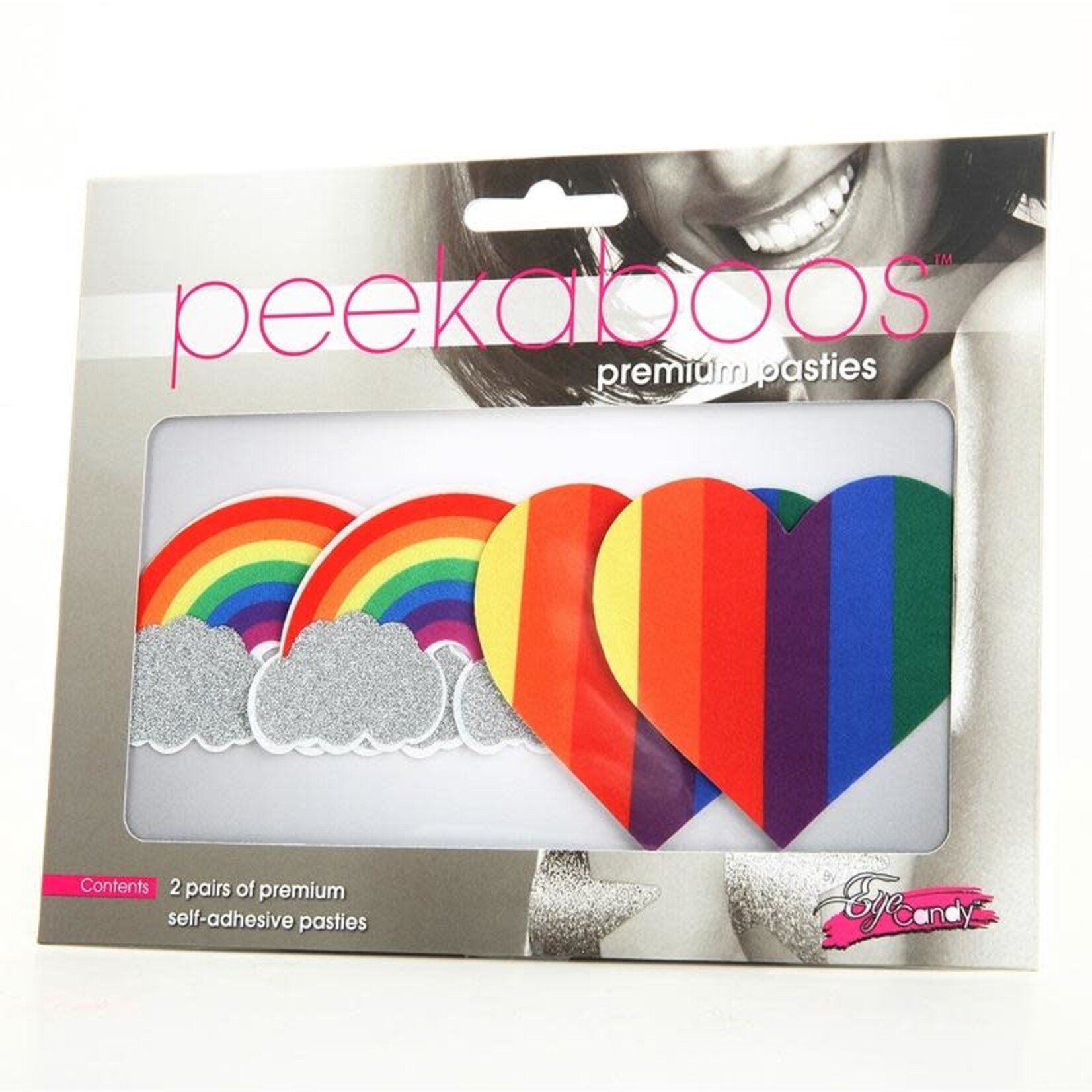 Eye Candy PRIDE GLITTER RAINBOWS AND HEARTS PASTIES