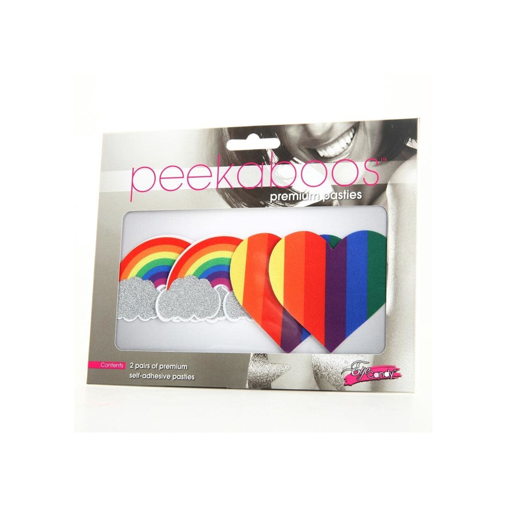 Eye Candy PRIDE GLITTER RAINBOWS AND HEARTS PASTIES