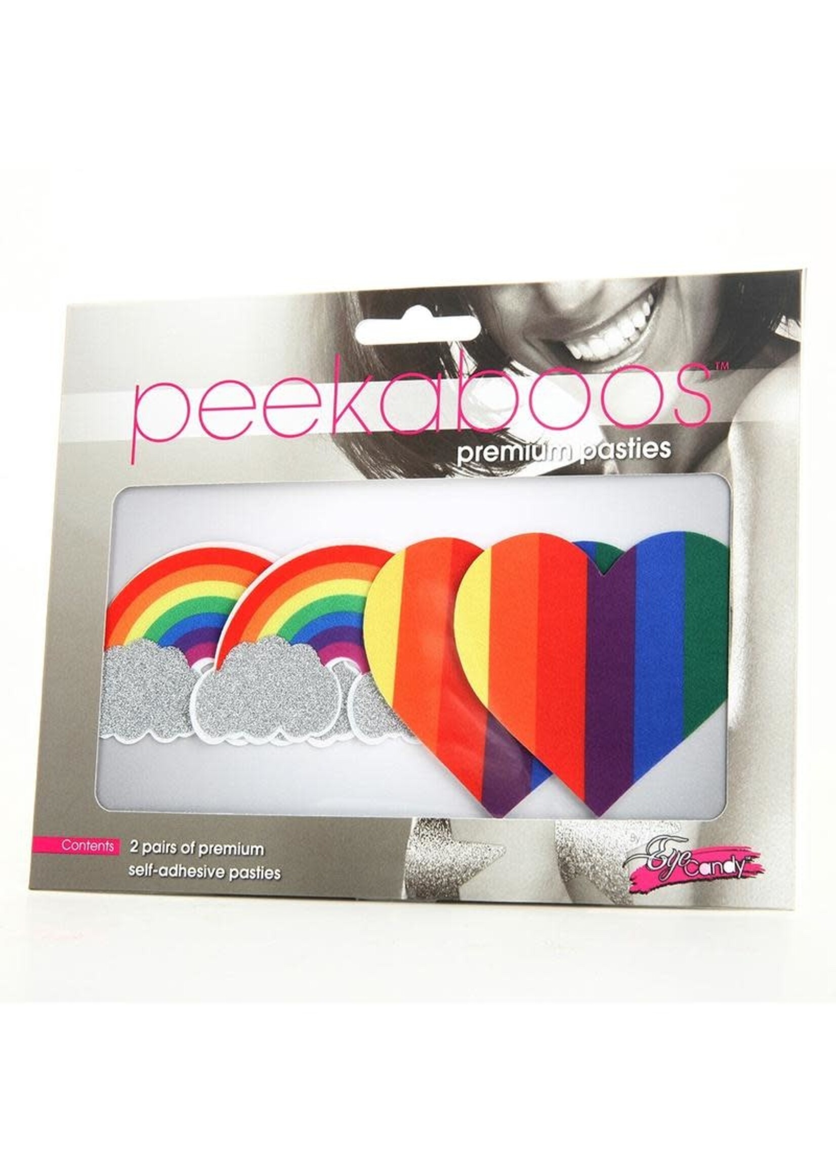Eye Candy PRIDE GLITTER RAINBOWS AND HEARTS PASTIES