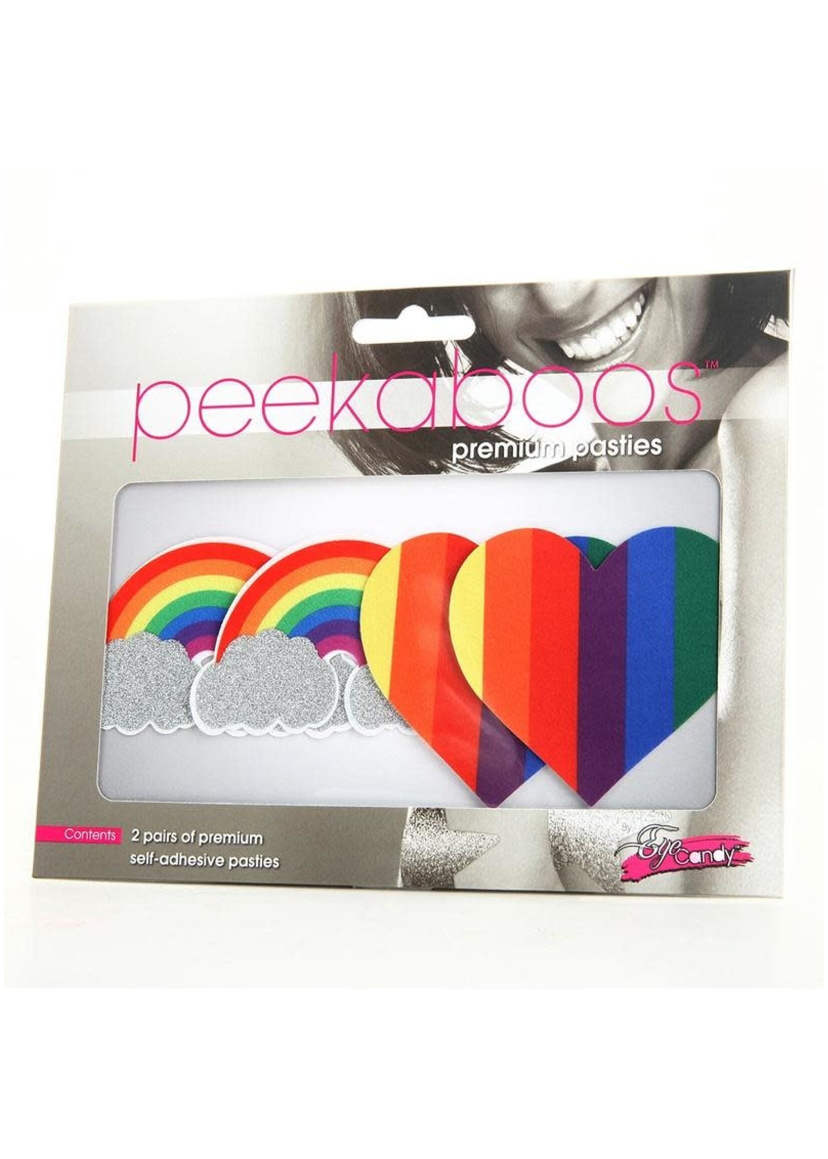 Eye Candy PRIDE GLITTER RAINBOWS AND HEARTS PASTIES