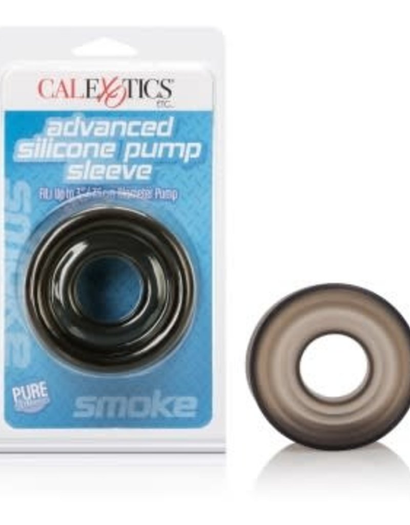California Exotic Novelties Advanced Silicone Pump Sleeve - Smoke