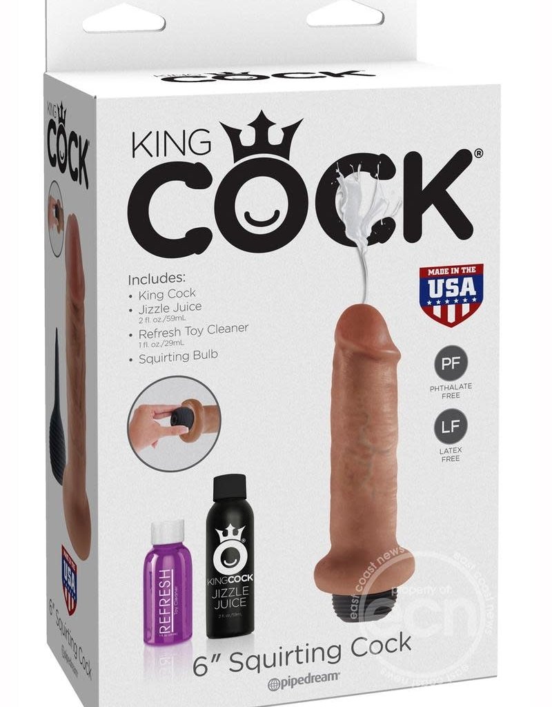Pipedream King Cock 6" Squirting Cock - Tan