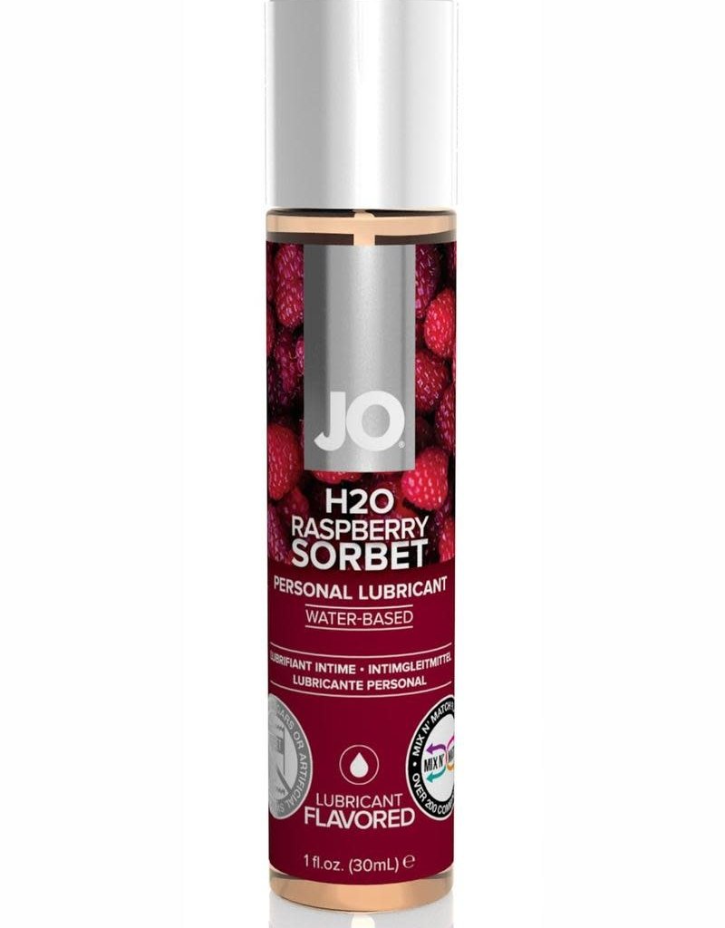 System Jo Jo H2O Water Based Flavored Lubricant Raspberry Sorbet 1 Oz