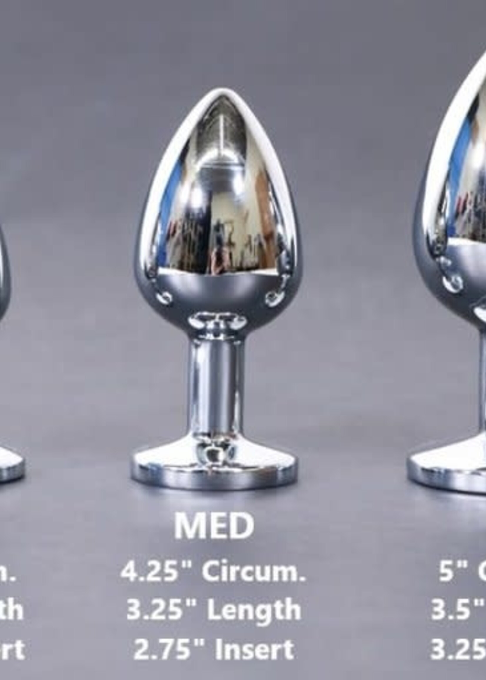 Touch of Fur Heart-Shaped Stainless Steel Jeweled Butt Plug