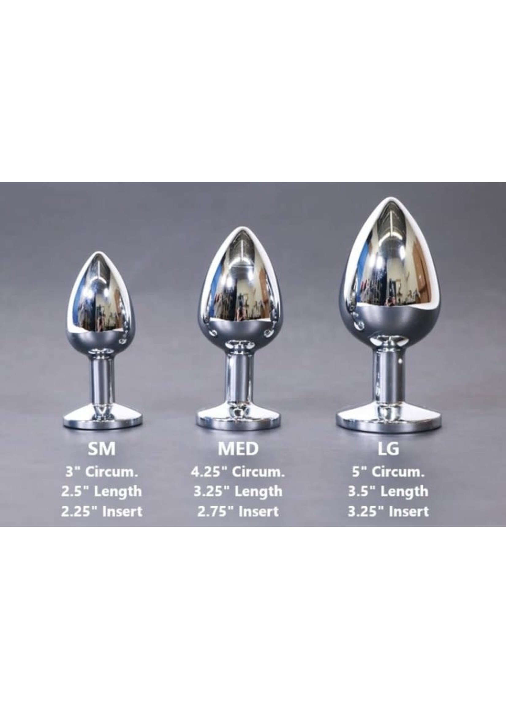 Touch of Fur Heart-Shaped Stainless Steel Jeweled Butt Plug