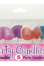 Little Genie Dirty Boob Candles 5 Party Candles