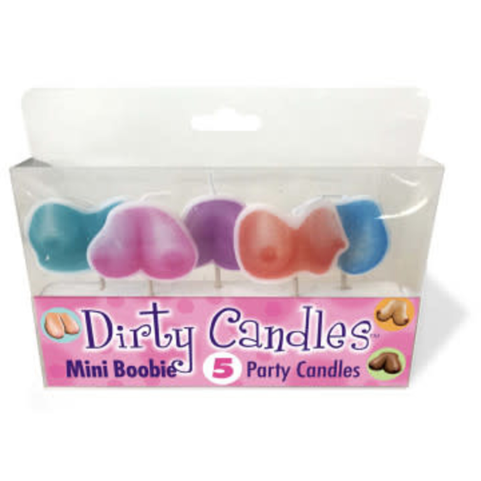 Little Genie Dirty Boob Candles 5 Party Candles