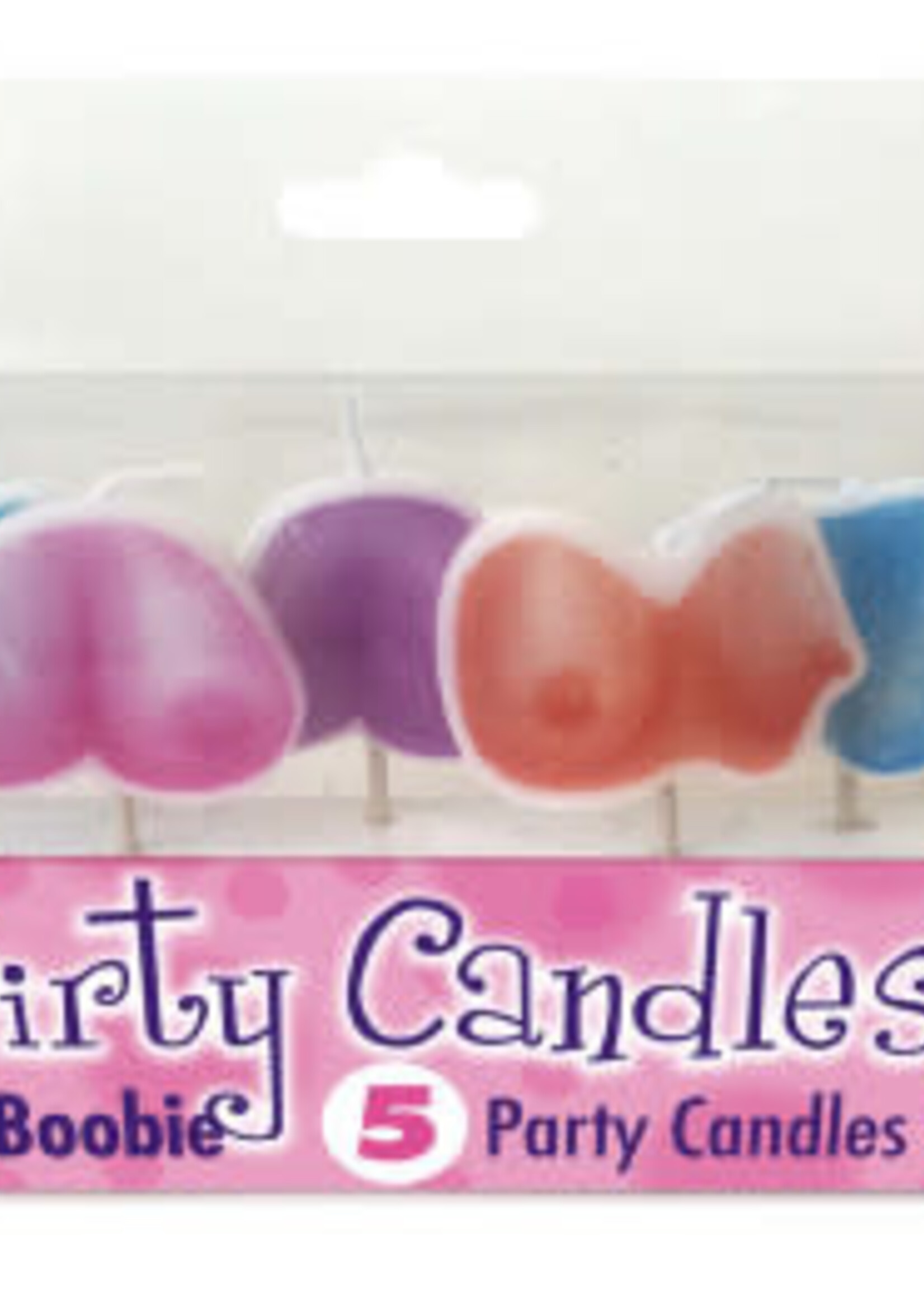 Little Genie Dirty Boob Candles 5 Party Candles