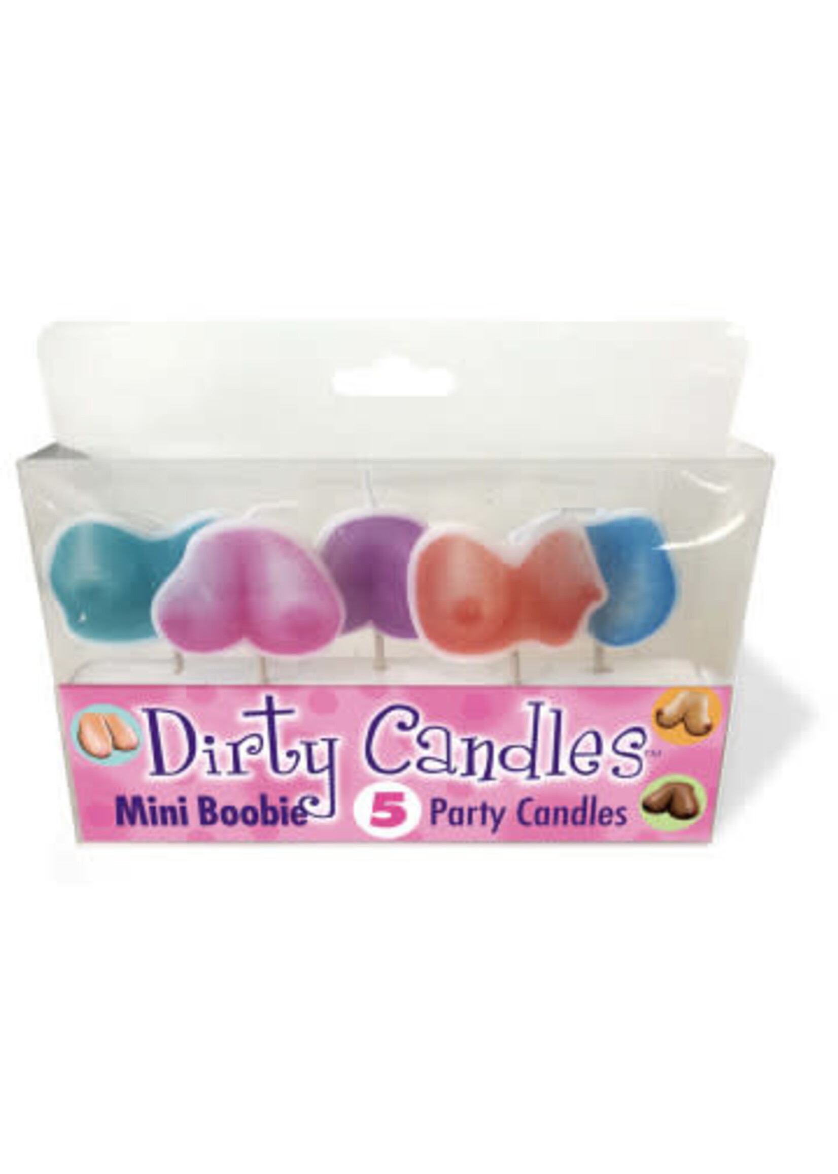 Little Genie Dirty Boob Candles 5 Party Candles