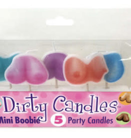 Little Genie Dirty Boob Candles 5 Party Candles