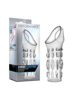 Blush Novelties Performance Studded Sleeve Ring - Clear