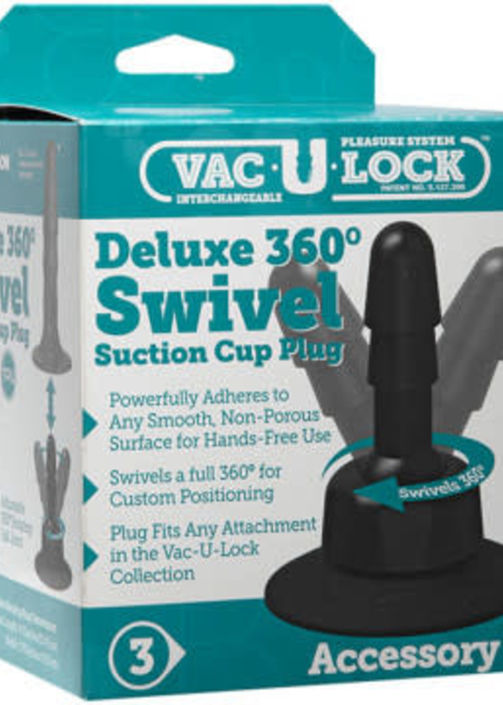 Doc Johnson Vac-U-Lock - Deluxe 360 Swivel Suction Cup Plug
