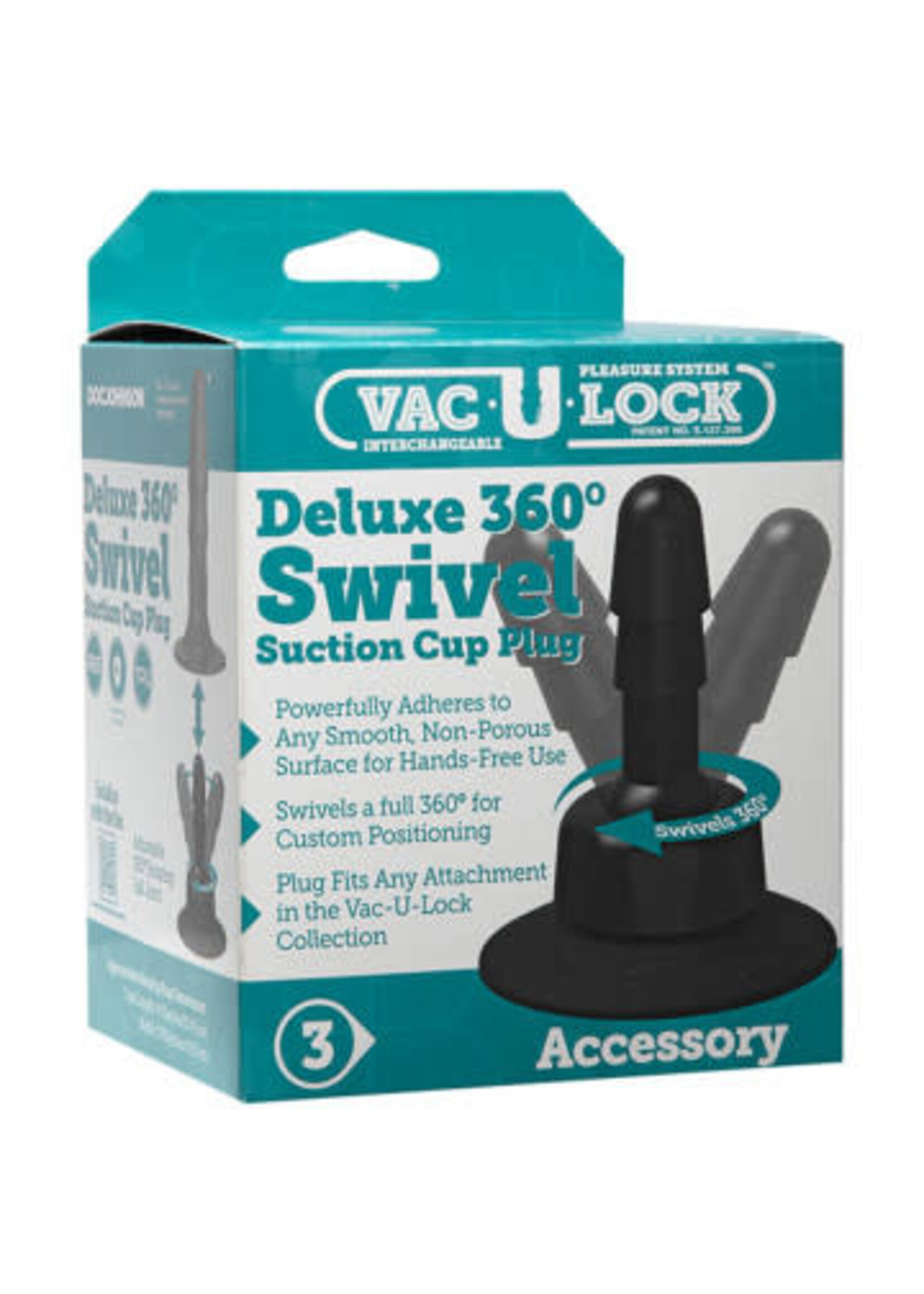Doc Johnson Vac-U-Lock - Deluxe 360 Swivel Suction Cup Plug