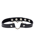 Master Series Master Series Dark Heart Chrome Heart Choker - Black