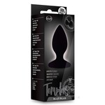 Blush Novelties Temptasia Slut Silicone Butt Plug - Black