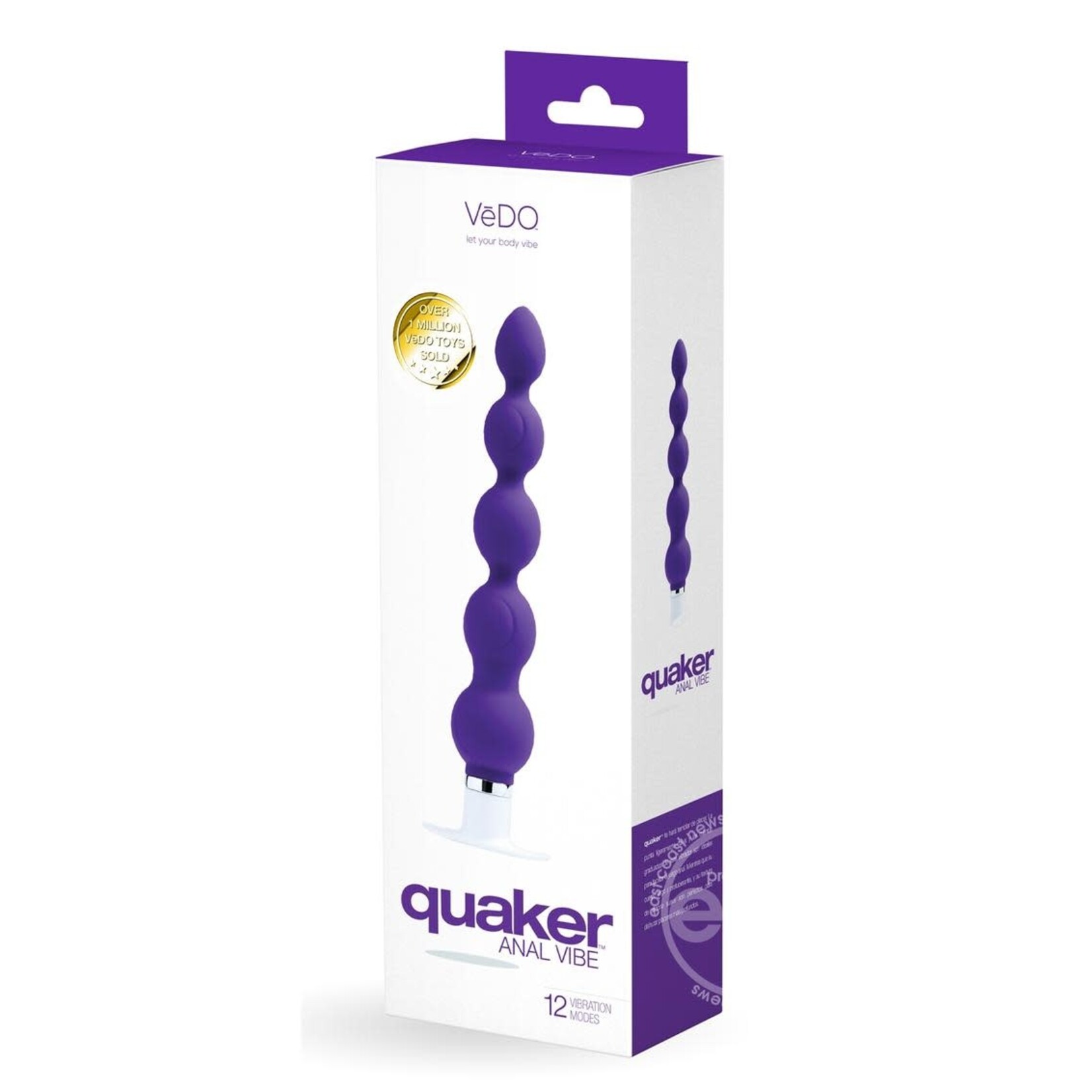 VeDO Quaker Anal Vibe - Into You Indigo