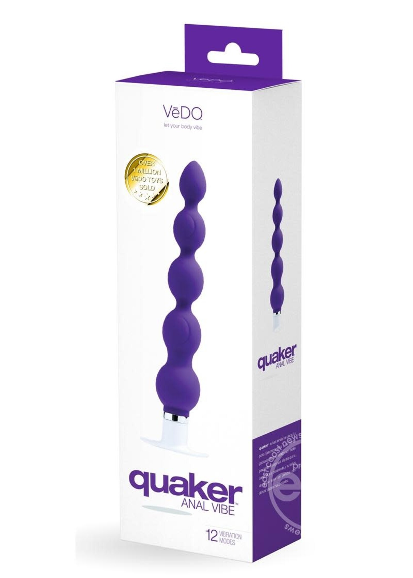 VeDO Quaker Anal Vibe - Into You Indigo