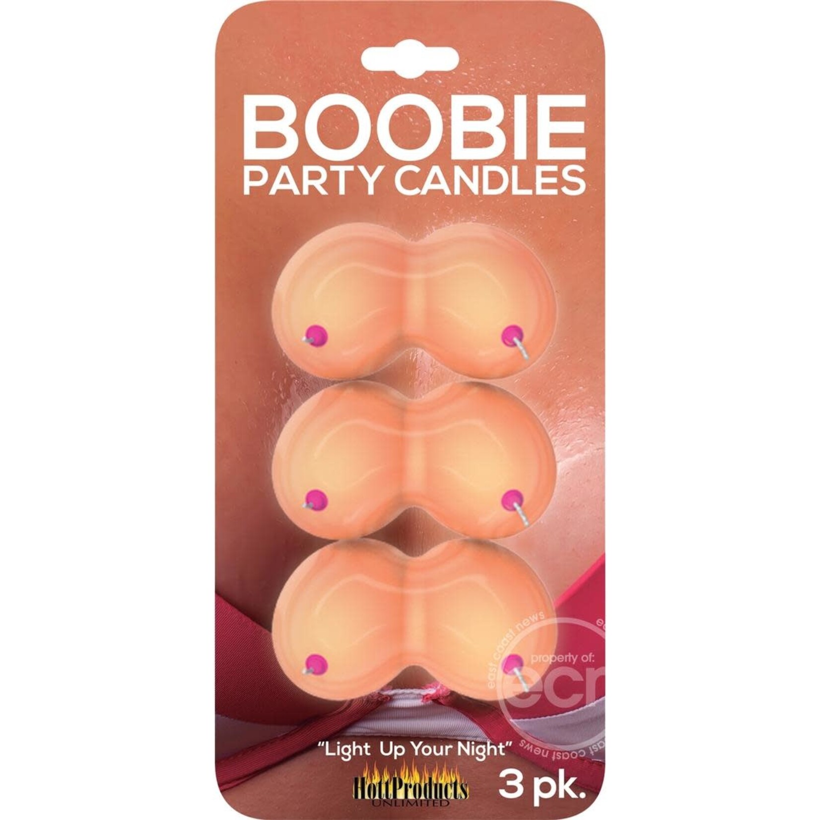 HOTT PRODUCTS BOOBIE PARTY CANDLES 3PK