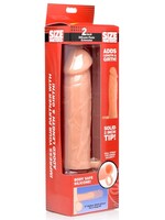 XR Brands Size Matters Size Matters Penis Extender Sleeve Silicone 2in - Vanilla