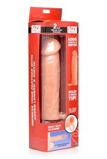 XR Brands Size Matters Size Matters Penis Extender Sleeve Silicone 2in - Vanilla