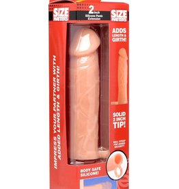 XR Brands Size Matters Size Matters Penis Extender Sleeve Silicone 2in - Vanilla