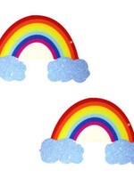 Neva Nude Rainbow Glitter Cloud Pasties