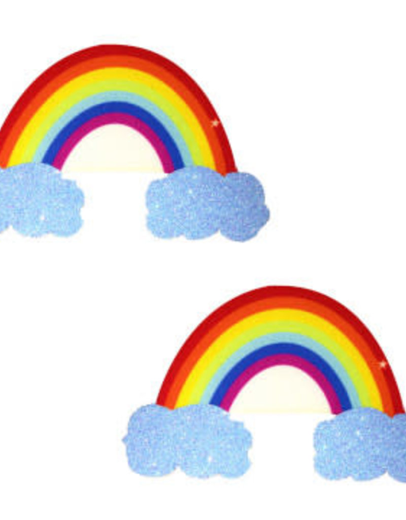 Neva Nude Rainbow Glitter Cloud Pasties