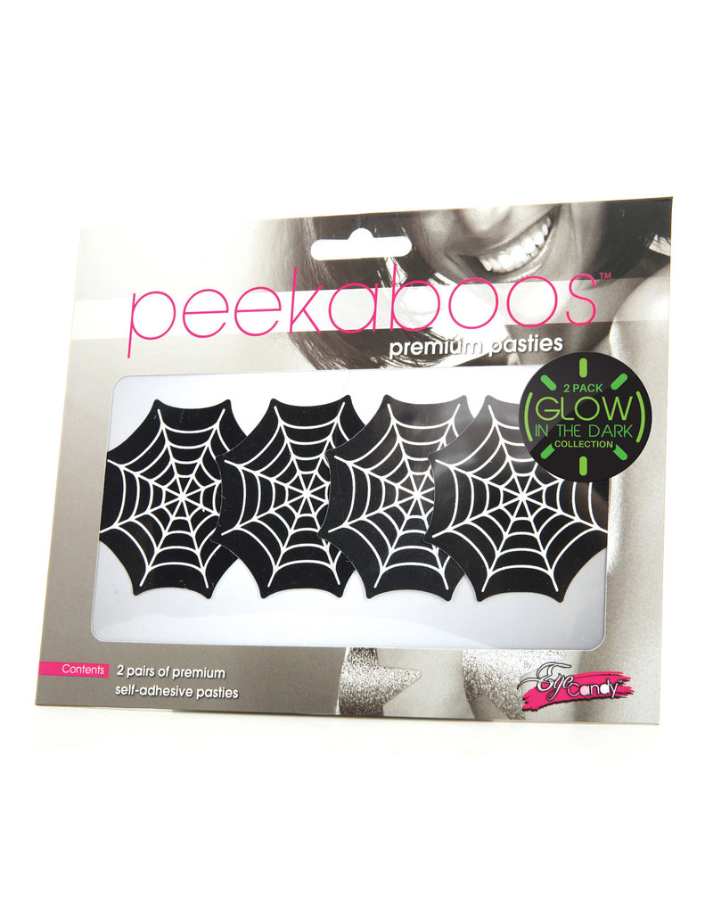 Eye Candy Peekaboos Glow in the Dark Webs - Pack of 2