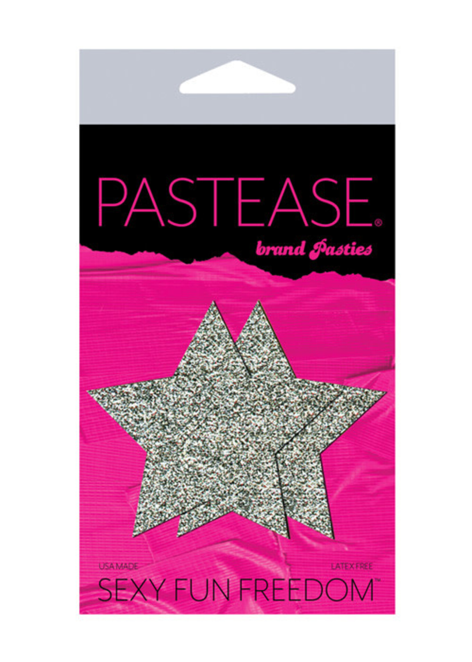 Pastease Pastease Glitter Star - Silver O/S